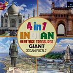 4 in 1 Indian Heritage Tresures Giant Jigsaw Puzzle
