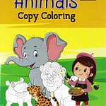 Animals Copy Coloring Book