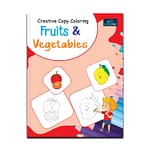 Creative Copy Coloring Book of Fruits And Vegetables